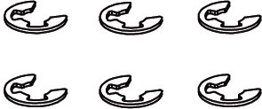 Spona E-clip 4 mm pre Voltage-Major – 1 kus