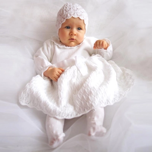 Eko dievčenská krstná súprava, veľkosť 68