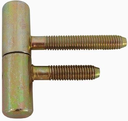 Záves dverový so skrutkou M8, dĺžka 50 mm, žltý zinok