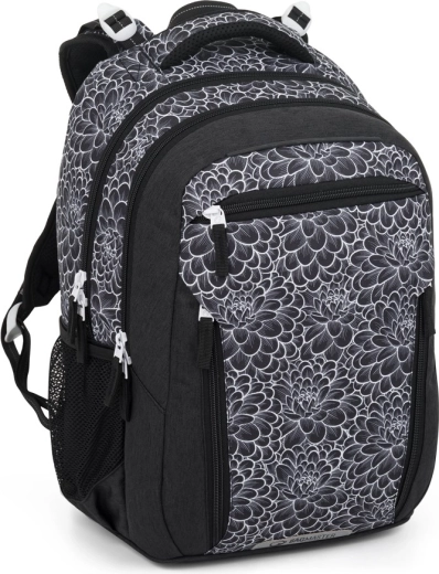 Bagmaster Porto školský batoh čierno-biely