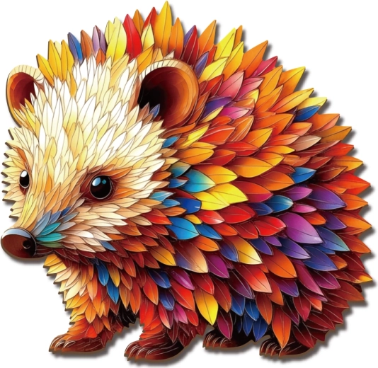2Kids Toys drevené puzzle ježko