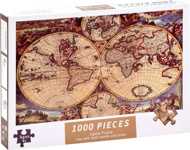 Antická mapa sveta puzzle 1000 dielikov