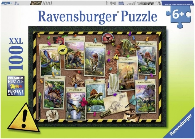 Puzzle 100 XXL dinosauří kolekcia RAVENSBURGER