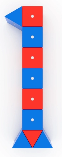 Drevené magnetické kocky WABI – sada 80 ks