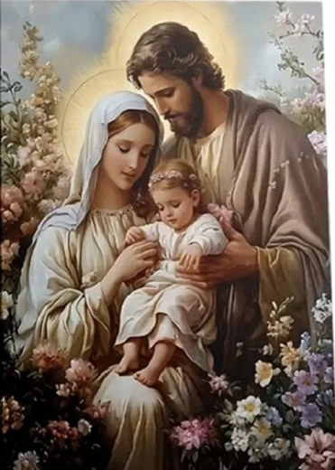 Diamantové maľovanie Svätá rodina 30 × 40 cm