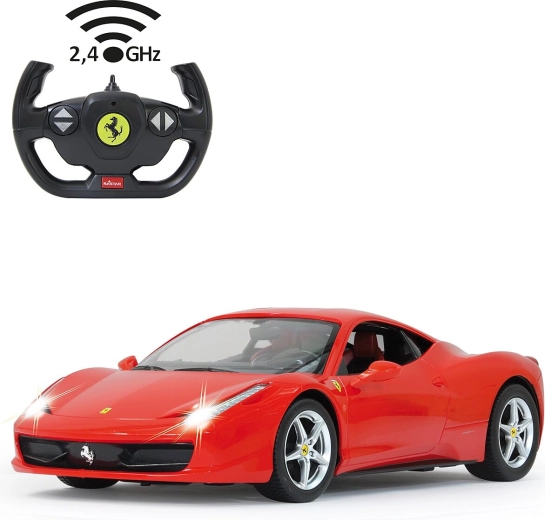 Rádiom riadené auto JAMARA Ferrari 458 Italia 1:14 červené