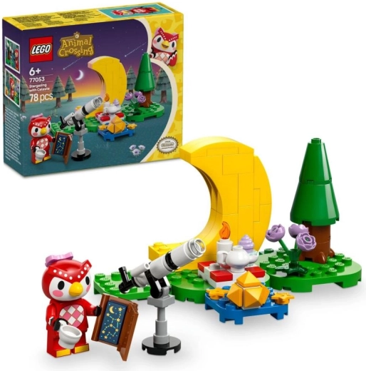 LEGO ANIMAL CROSSING pozorovanie hviezd s Celeste
