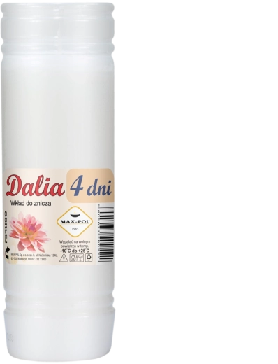 Sada 10 parafínových náplní DALIA 18 cm, 96 hodín