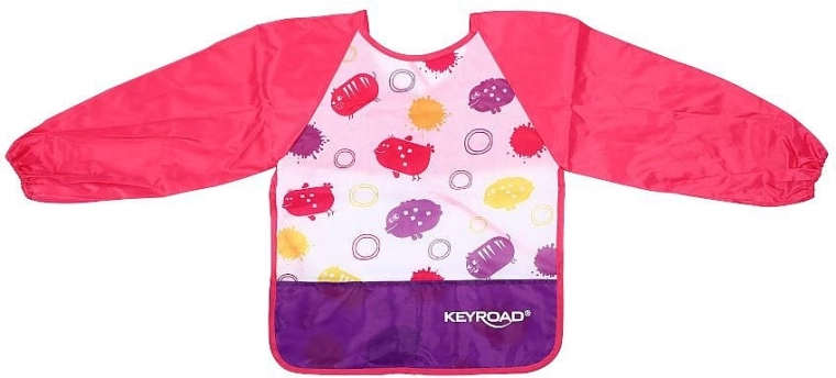 Zástera na výtvarnú výchovu s rukávmi Keyroad, ružová