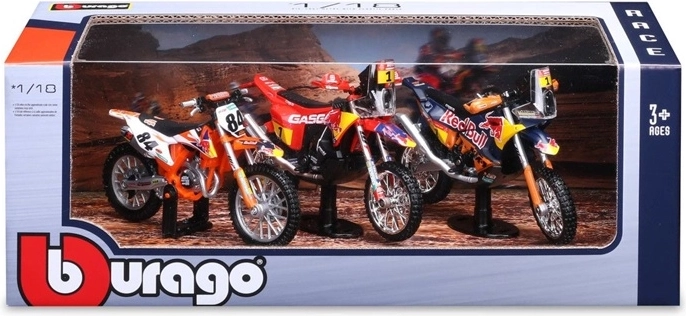 Súprava modelov pretekárskych bicyklov KTM Red Bull v mierke 1:18