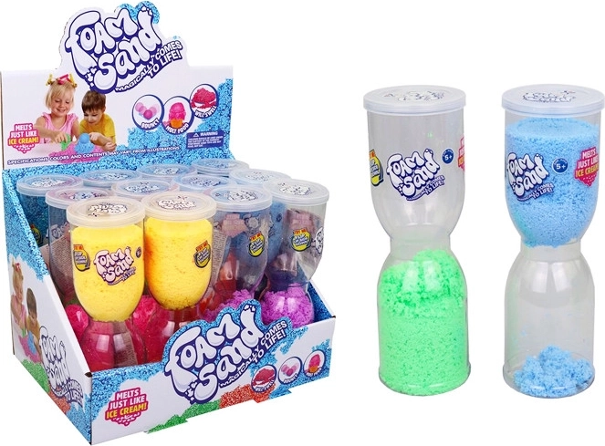 Piesok v presýpacích hodinách – hračka pre deti