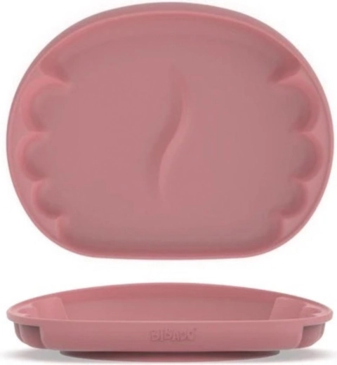 BIBADO Learning Curve™ silikónový tanier s prísavkou Blush