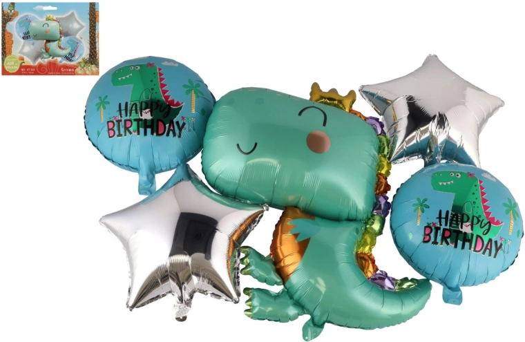 Nafukovacie balóny dinosaurus - 5 ks
