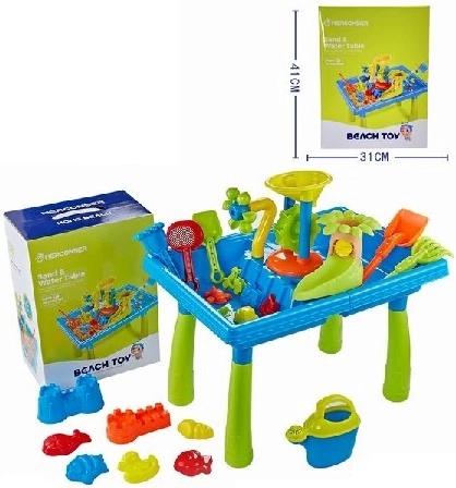 Stolík na piesok a vodu s príslušenstvom, 38 dielov