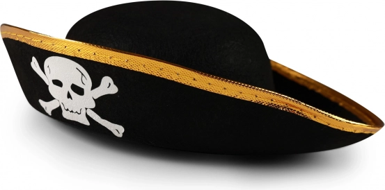Detský pirátsky klobúk s lebkou