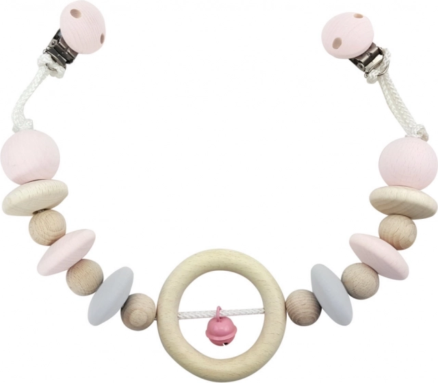 Hess závesná hračka na kočík s ružovým zvončekom