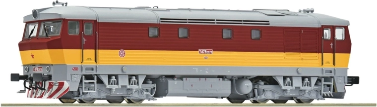 Roco dieselová lokomotíva ČSD T 478 2079 Bardotka H0