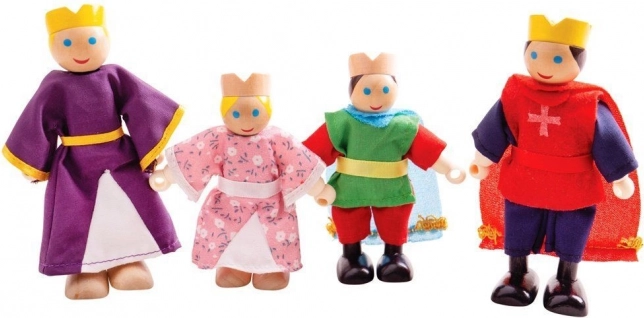 Bigjigs Toys drevené postavičky kráľovská rodina