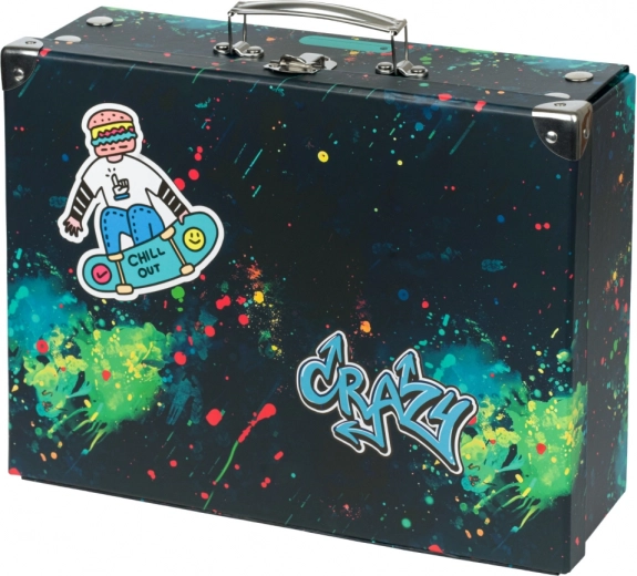 Baagl skladací školský kufrík Chill s kovaním