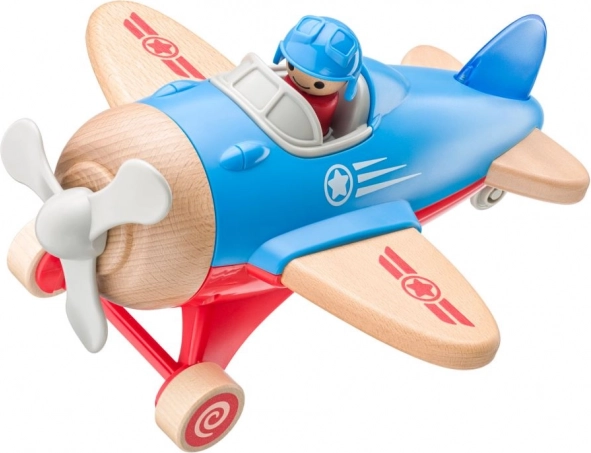 Veľké hračkárske lietadlo s pilotom, svietiace a vydávajúce zvuky