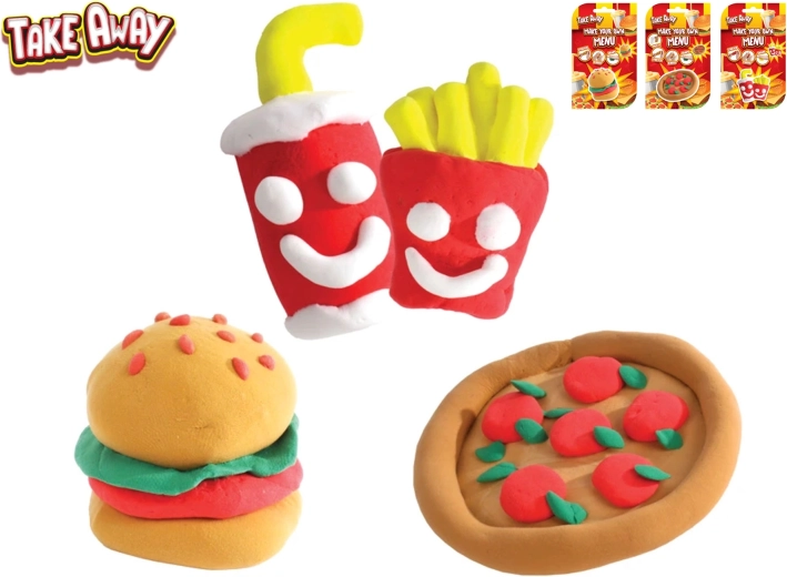 Kreatívna hmota vytvor si vlastný fast food take away - 1 kus