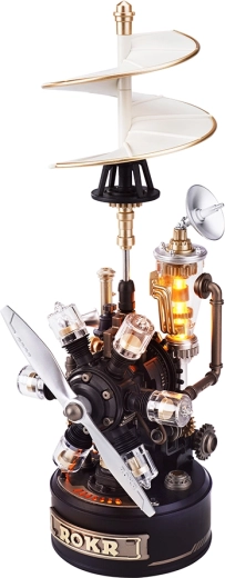 ROKR 3D mechanická skladačka Da Vinciho vrtuľník s LED osvetlením