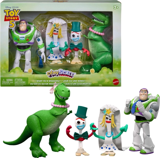 Mattel Disney Toy Story 5 PlayScale sada figúrok – svadba Forkyho a Karen Beverly