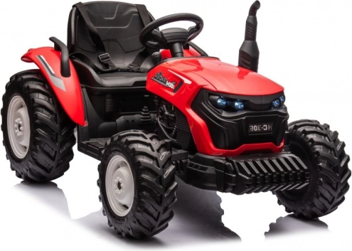 elektrický detský traktor 24V červený