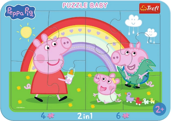Detské rámikové puzzle Malá Peppa