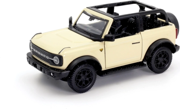 Kovový model auta Ford Bronco Badlands 2023 so snímateľnou strechou 1:32/39