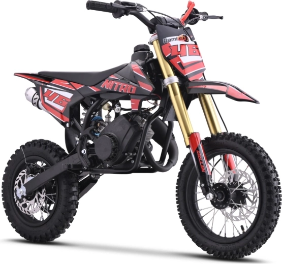 Benzínová detská motorka NITRO 60cc červená