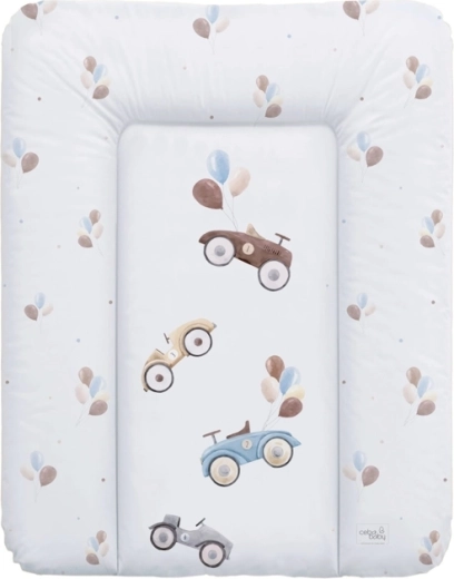 Ceba Baby mäkká prebaľovacia podložka Retro Cars 50 × 70 cm