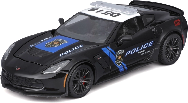 Maisto Design Authority policajný model 2015 Corvette Z06 1:24 - 1 kus