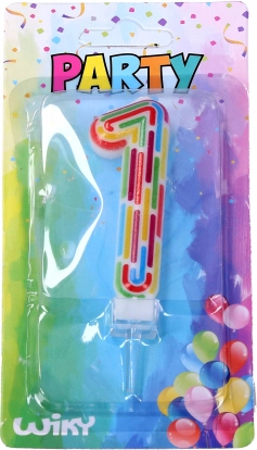 Párty sviečka číslo 1 čiarky