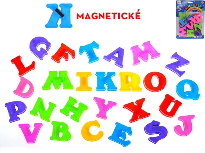 Magnetické plastové písmená – farebná abeceda pre deti
