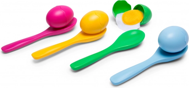 Vajíčková štafeta – hra s lyžicou pre deti