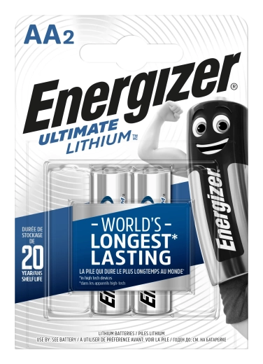 Energizer Ultimate Lithium AA tužkové batérie 1,5 V – 2 ks