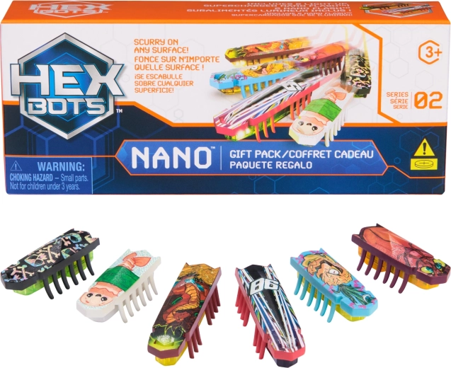 HEXBUG Nano Gift Pack – sada 6 mini robotických chrobákov so svetlom