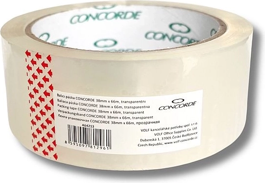 Baliaca páska transparentná 38 mm × 66 m CONCORDE