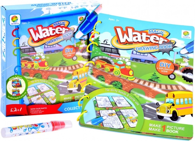 Magická kniha vodného maľovania pre deti – A
