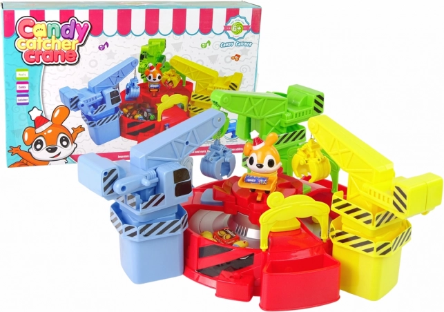 Otočný chytač na sladkosti s hudbou – detská stolová hra