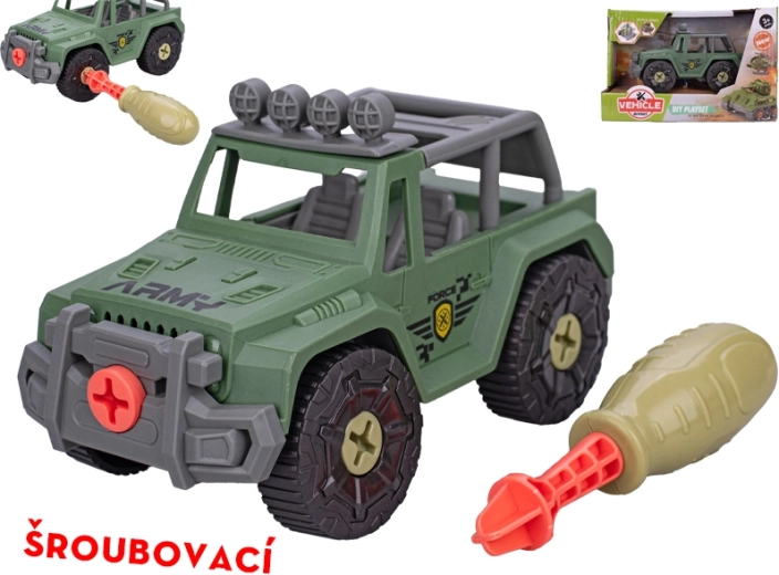 Skrutkovacie vojenské terénne auto 13,5 cm