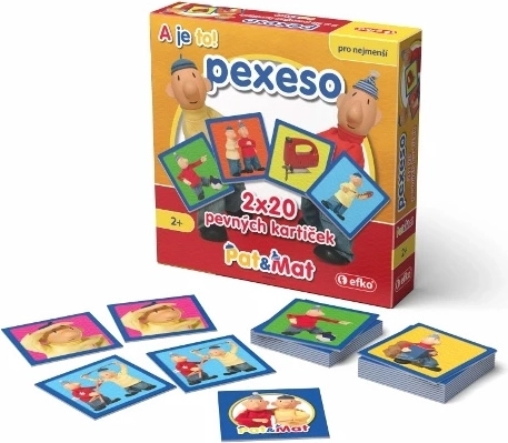 Efko detské pexeso v krabičke Pat a Mat – 20 dvojíc
