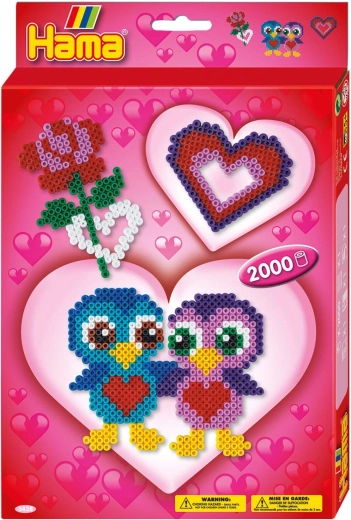 Hama malá darčeková sada zažehlovacích korálikov Love - 1 kus