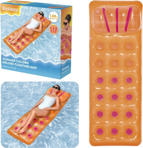 Nafukovacie plávajúce ležadlo Bestway Summer Colors Deluxe