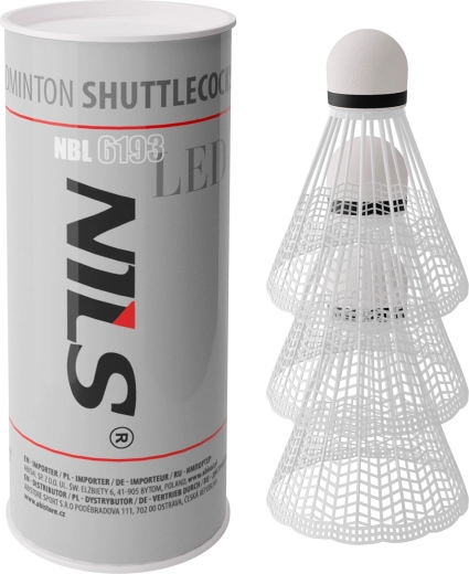 Bedmintové košíky s LED NILS NBL6193, 3 ks