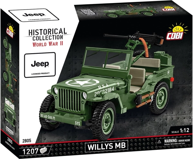 Cobi Jeep Willys MB 1:12 stavebnica 1207 dielikov