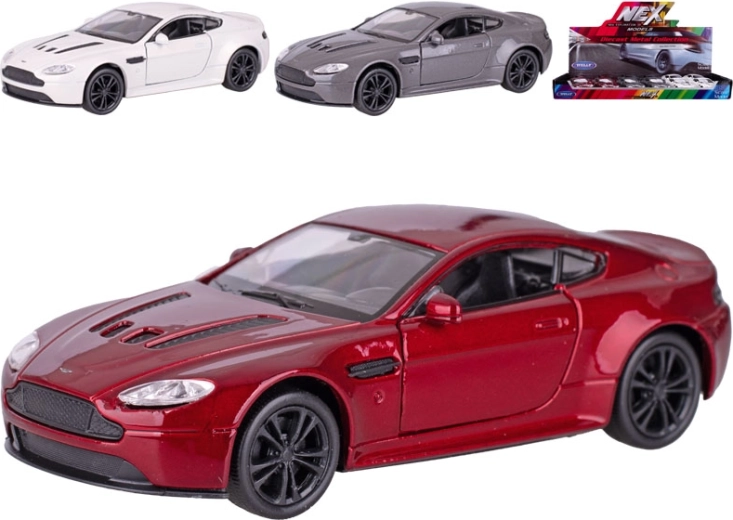 Kovový model Aston Martin Vantage na spätný chod Welly