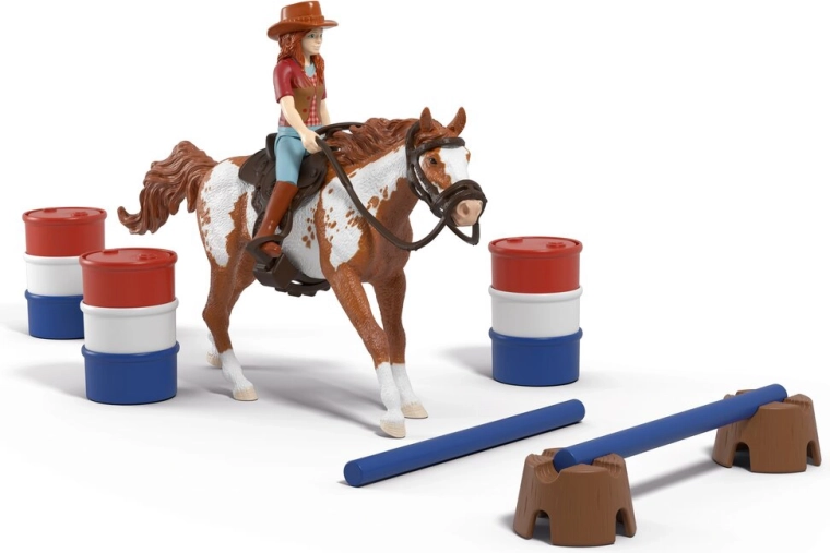 Schleich Horse Club Hannah s koňom a prekážkami – westernové dobrodružstvo