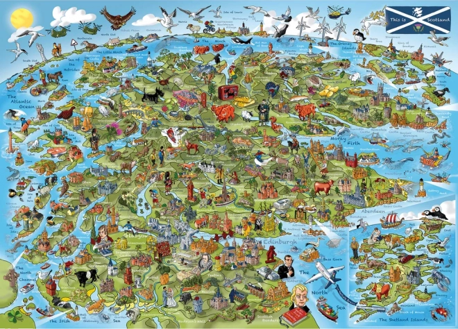 Puzzle Toto je Škótsko 1000 dielikov
